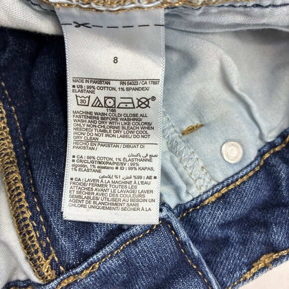 Old Navy Womens Shorts Size 8 Blue Denim O.G. Straight High Rise Cutoff Jean - Picture 4 of 5